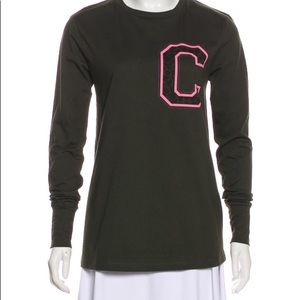 Etre Cecile presque parisienne C french bulldog long-sleeve graphic tee